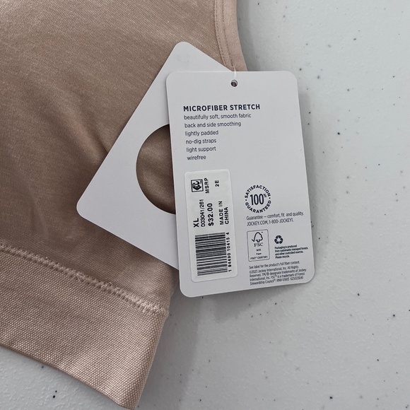 Jockey Women’s Molded Cup Seamfree Bralette size XL (set of 2) - Picture 6 of 16